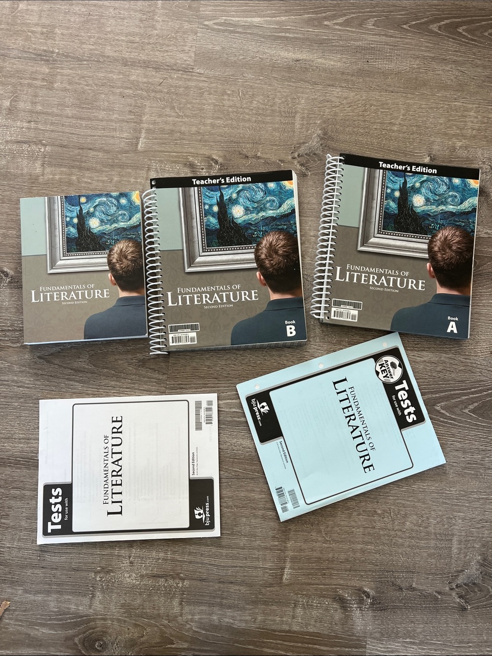 Fundamentals of Literature Teacher Editions & Tests – Blue and Gray Covers